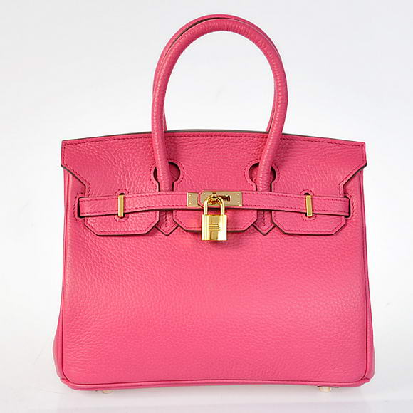 Super A Replica Hermes Birkin 25CM Tote Bags Togo Leather Peach Godlen 60799 - Click Image to Close